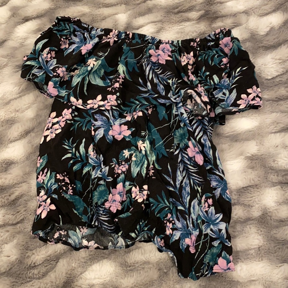 Off the shoulder floral top